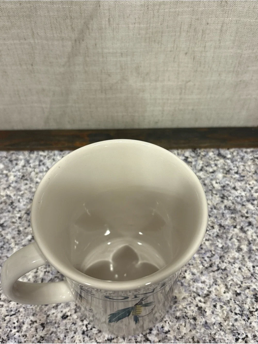 Tie One On! Fly Fishing Mug Pfalzgraff Designer Collection Coffee Cup 12 oz Gift